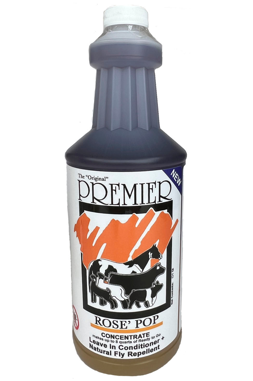 NEW Rose Pop Conditioner/Fly Repellent 1 Quart Concentrate